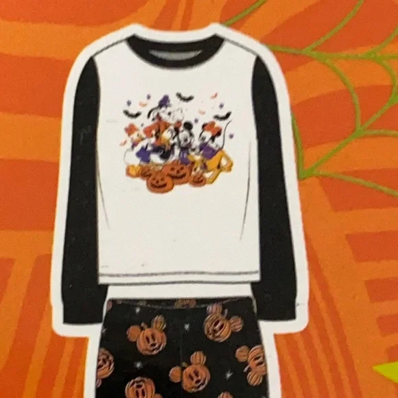 Disney Mickey and Gang Adult Unisex Fleece Halloween Pajamas Size Large NWT - Picture 3 of 9